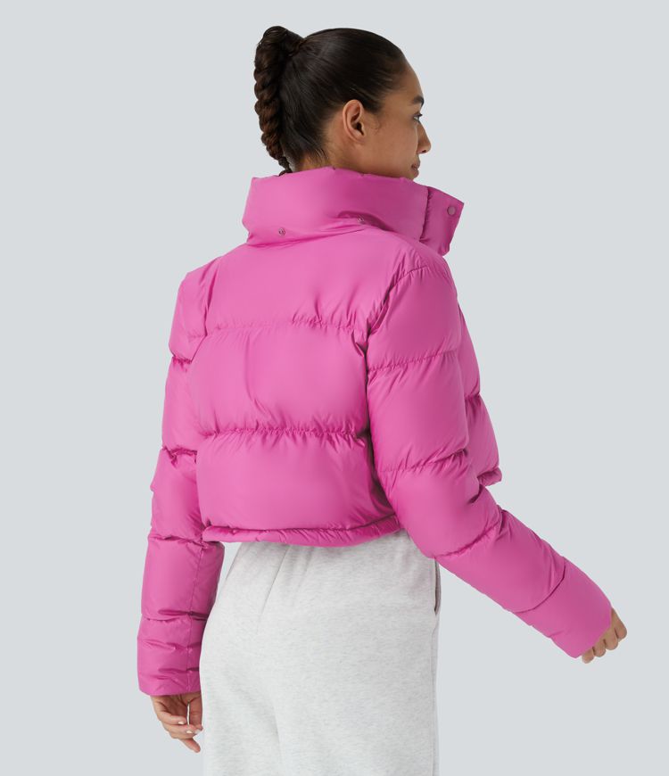 wasserabweisende abnehmbare kapuze lange Ärmel unsichtbare taschen lässige steppjacke