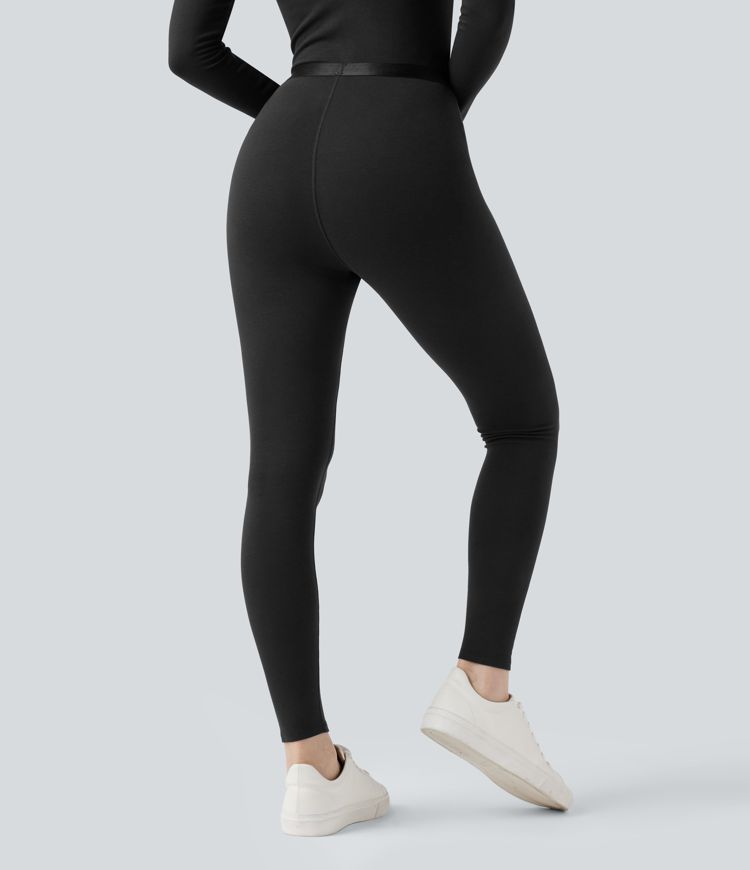 halara heatcore mid rise 78 casual warming leggings