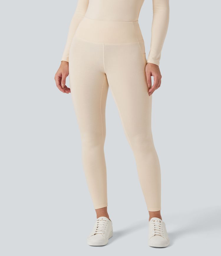 halara heatcore leggings mit hohem bund wärmend und lässig mit taschen