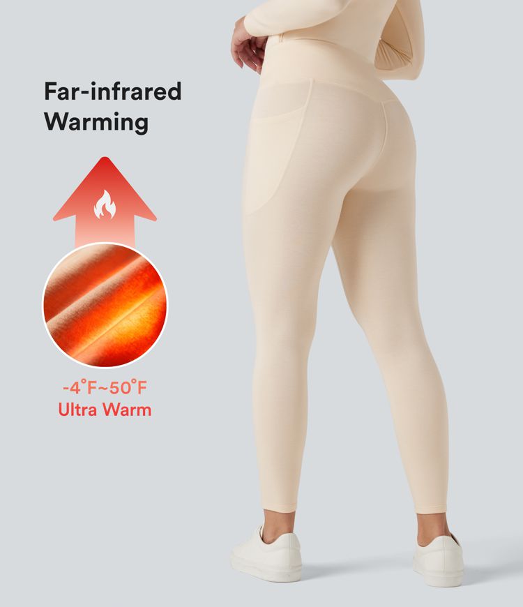 halara heatcore leggings mit hohem bund wärmend und lässig mit taschen
