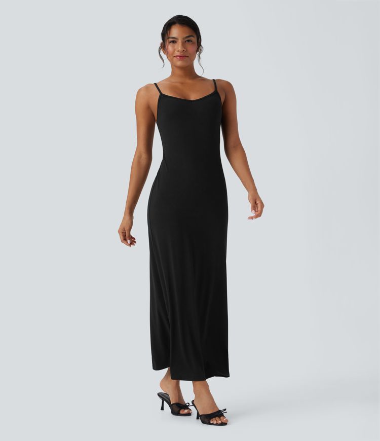 langärmliges zweiteiliges maxikleid aus spitze für den alltag