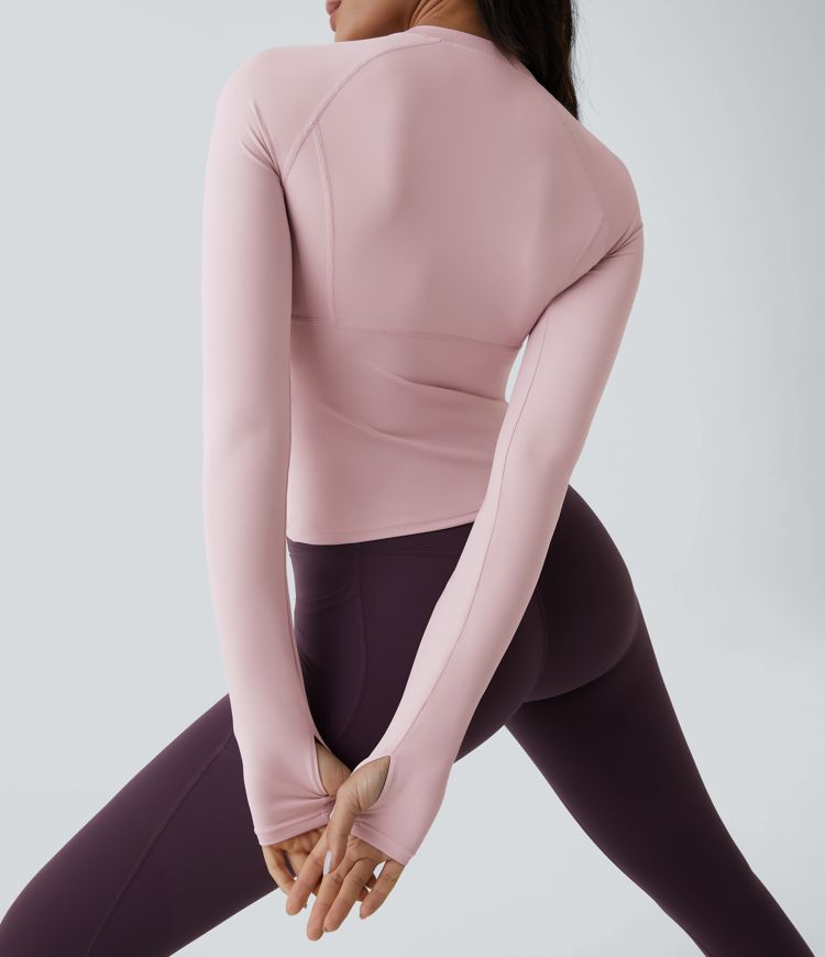 yoga-sporttop mit daumenloch