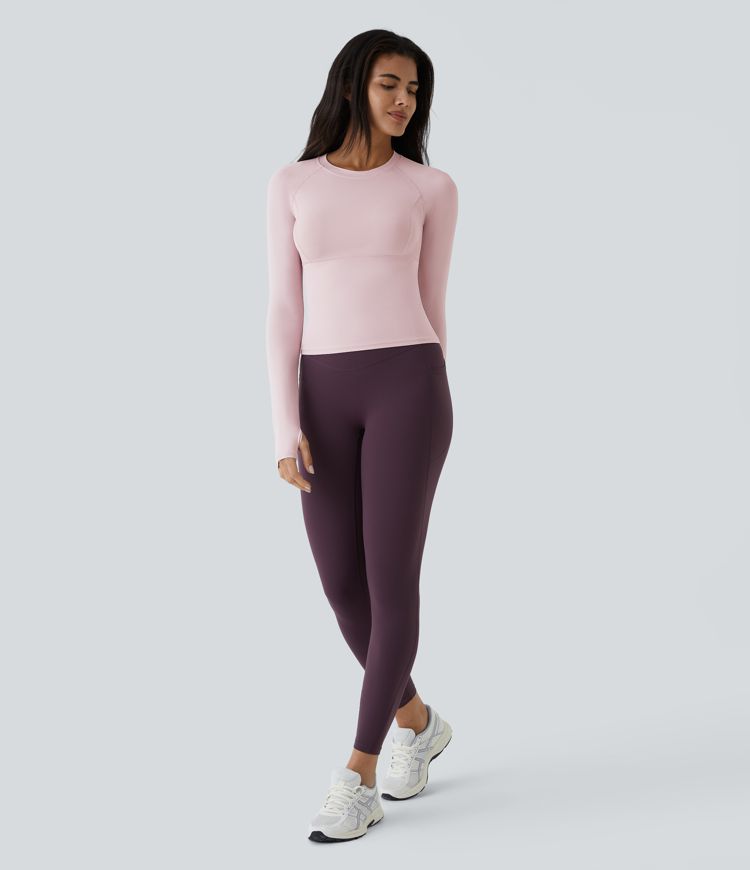 yoga-sporttop mit daumenloch