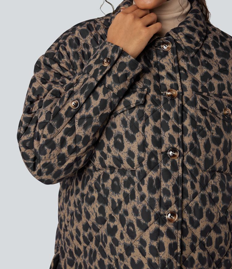 wendbare strapazierfähige wasserabweisende langärmlige steppjacke mit taschen