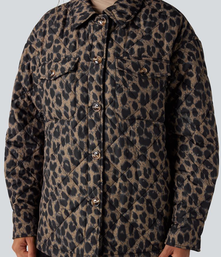 wendbare strapazierfähige wasserabweisende langärmlige steppjacke mit taschen